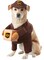 The Costume Center Brown and Yellow UPS Pal Halloween Dog Costume - Medium